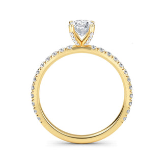 Oval Cut Signature Pavé Engagement Ring 1.0 ct